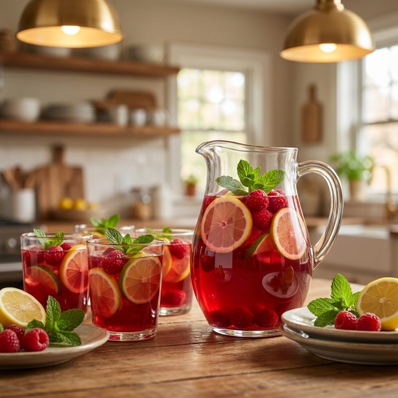 Raspberry Moscato Sangria