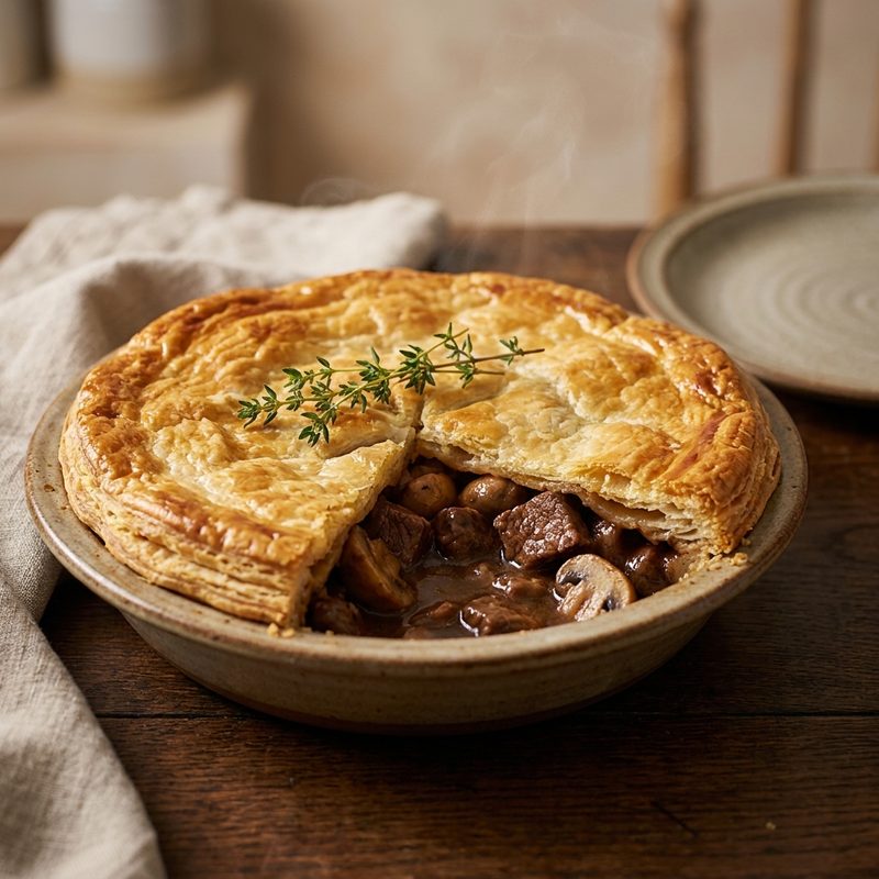 Steak Mushroom Pie