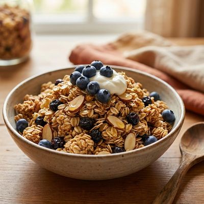 Blueberries Cream Granola