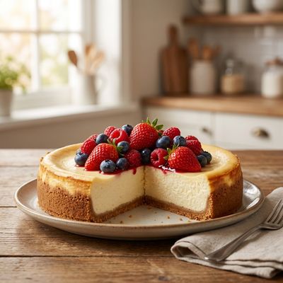 Cheesecake with Fresh Berries
