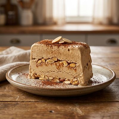 Espresso Toasted Almond Semifreddo