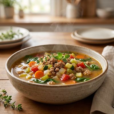 Ground Turkey Vegetable Soup