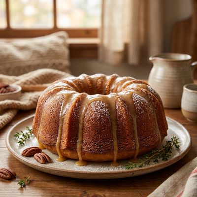 Sweet Potato Bourbon Bundt Cake